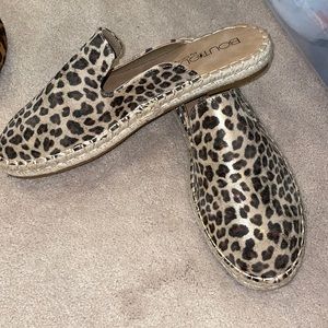 Boutique by Corky’s Metallic Leopard Slip Ons Size 11